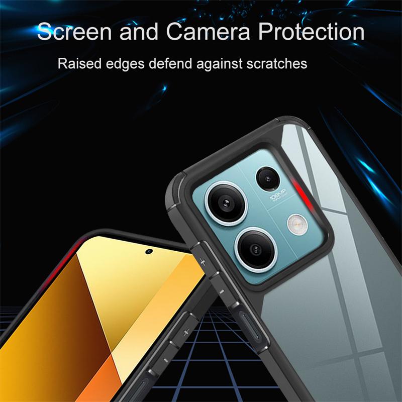 Phone Case For Xiaomi Mi Note 13 5G POCO M6 X6 X5 X3 Case Shockproof Bumper Hard Cover For Redmi Note 13 12 11 10 Pro 13C 12C 9C