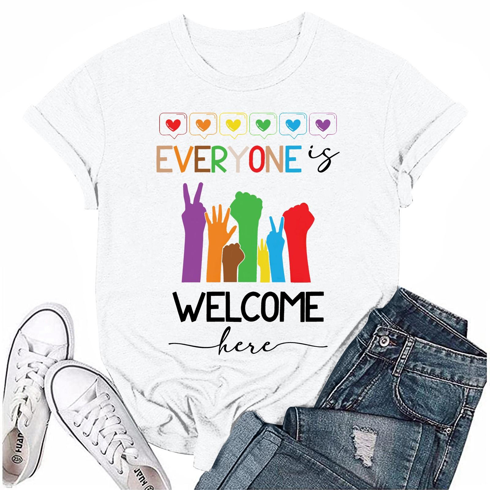 

Повсякденна повсякденна футболка з літерами з принтом і круглим вирізом для дорослих із короткими рукавами XL білий