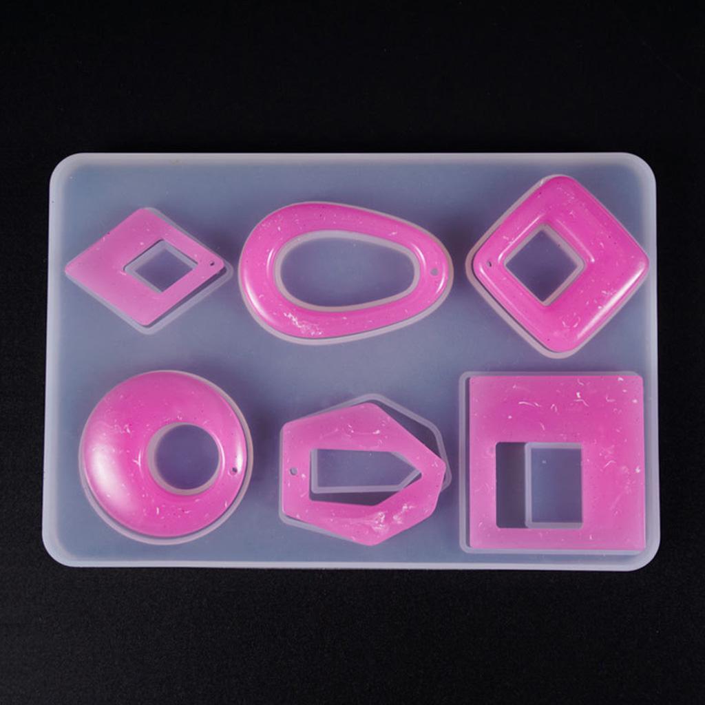 Silicone Acrylic Earring Necklace Pendant Mold Resin Casting Mold Jewelry Making