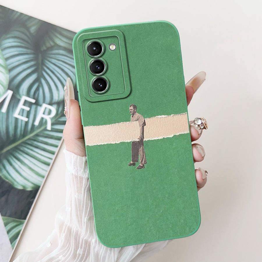 For Samsung Galaxy S21 FE 5G S21FE Phone Case Shell Cartoons Painted Soft Silicone Coque For Samsung SM-G990B Back Cover
