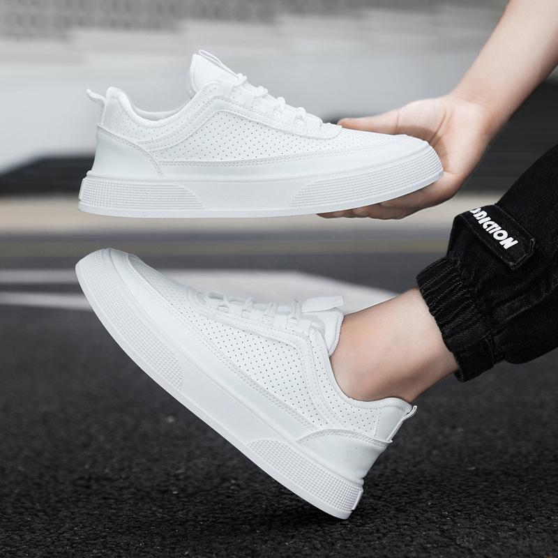 

Spot 2025 весна мужская обувь новые дышащие белые туфли на шнуровке мужская спортивная обувь на платформе повседневная обувь для сёрфинга 39