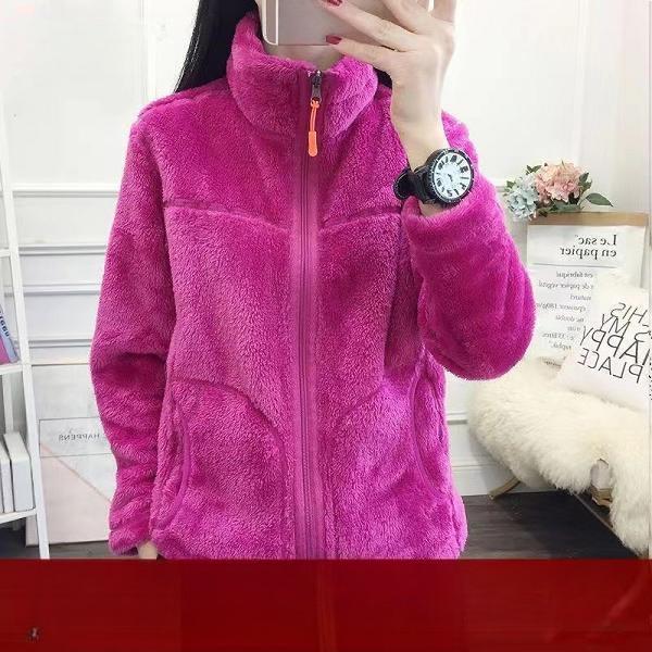 Fleecová bunda Dámská Pánská Oboustranná Lze nosit na podzim a v zimě Zesílený oboustranný fleece Polar fleecová bunda