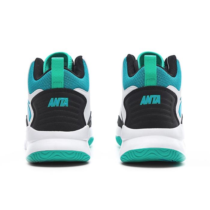 Anta Scarpe da Basket Alte Star Track 4 KT Thompson Resistenti Antiscivolo Uomo Sneakers Bianco Blu 91731132-8