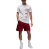 Nike T Shirts Men's White Crew Neck Moderate Straight Fit FN6028-100