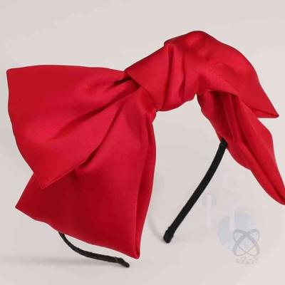 Satin King Ribbon Hairband Red Women's Hairband Birthday Headband Hair Headband