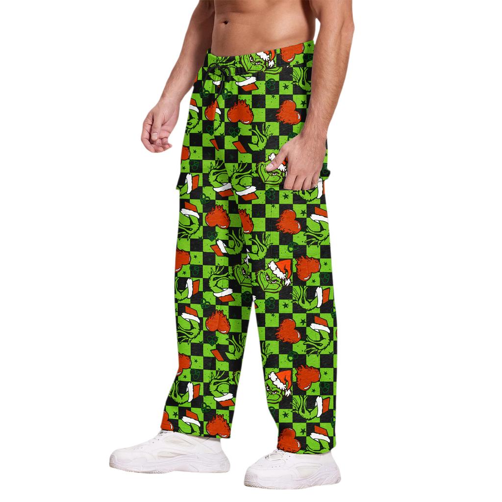 Men's Casual Sports Pants Loose Leggings Long Panel Fitness Running Training Pants