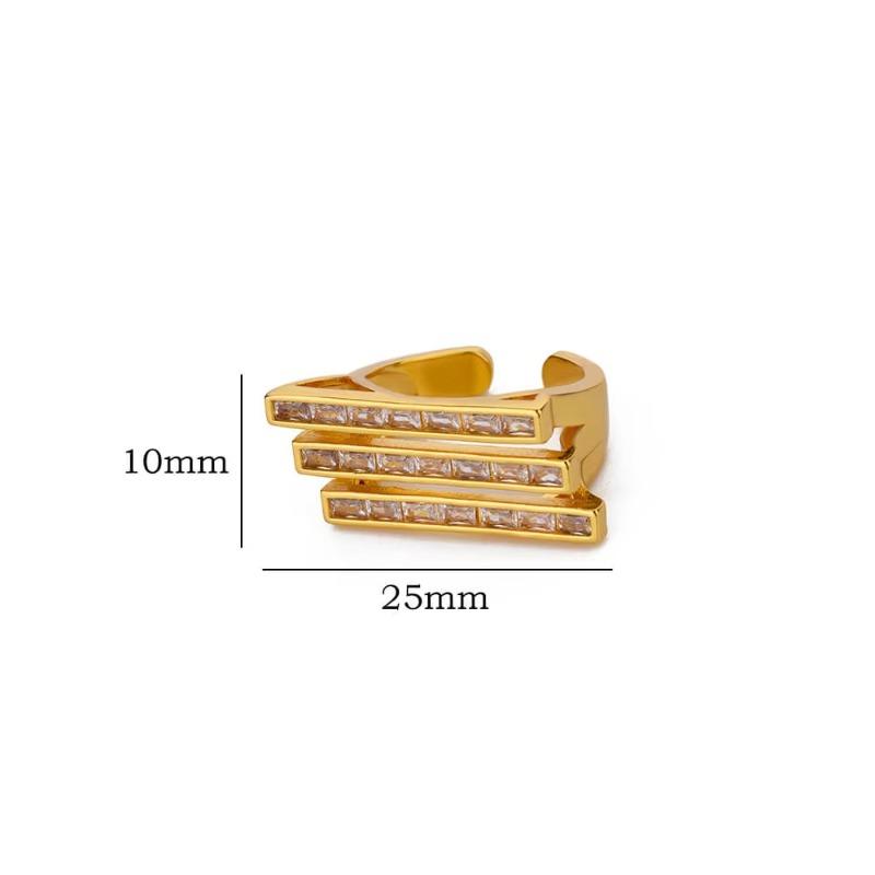 Wind fashion open butterfly ring women's light luxury micro-inlaid zircon beautiful niche open fashion jewelry