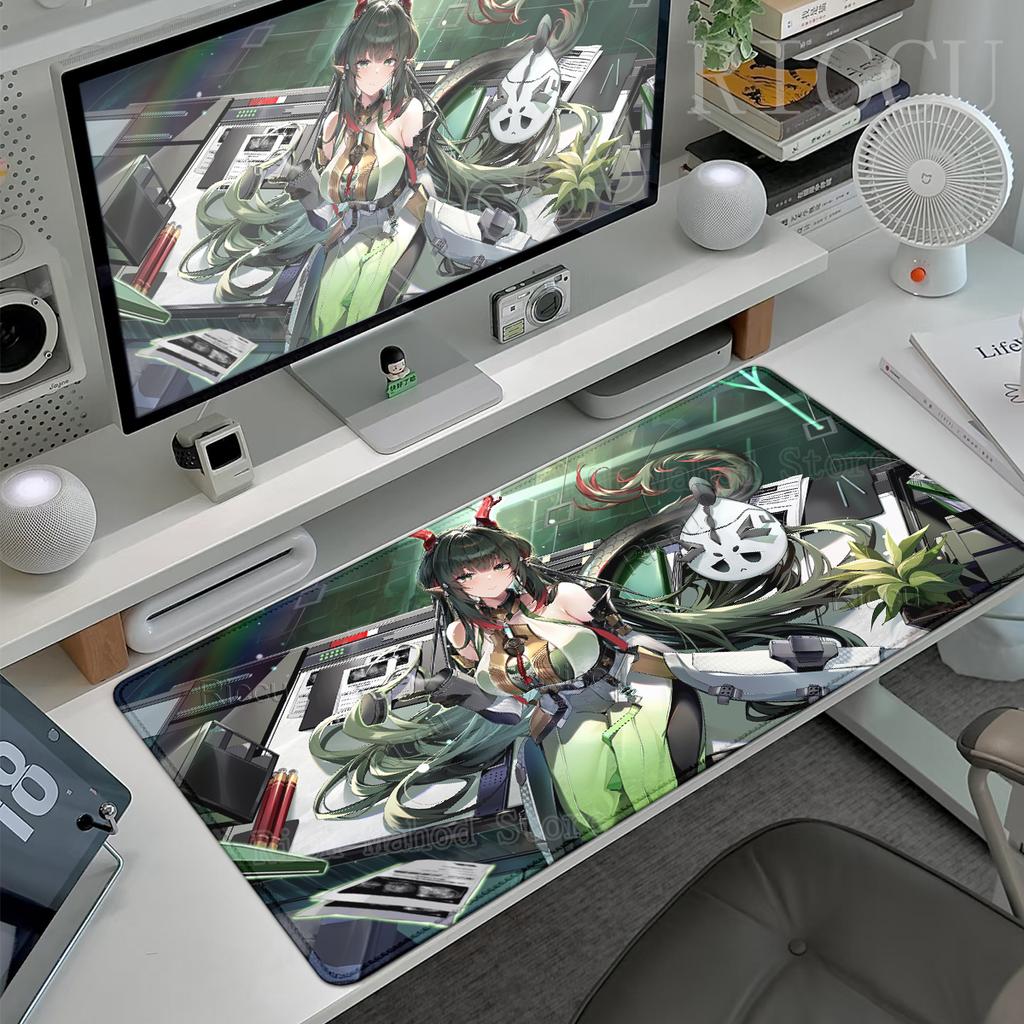 Arknights Endfield Zhuang Fangyi HD Mouse Pads XXL Pretty Anime Keyboard Gamer Cute Girl Gaming Desk Mat Protect Decorate Carpet