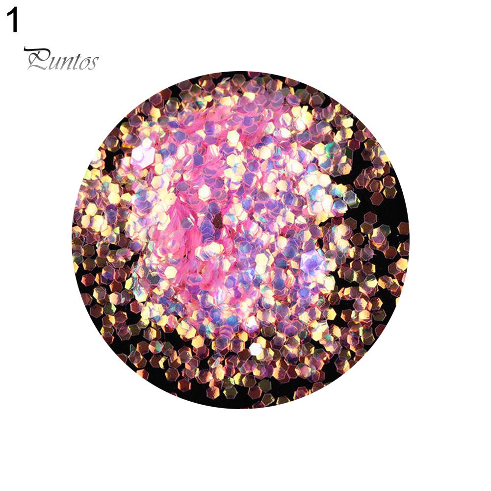 Puntos Nail Art UV Gel Acrylic Glitter Scale Tips Sequins Manicure DIY Decoration Tool