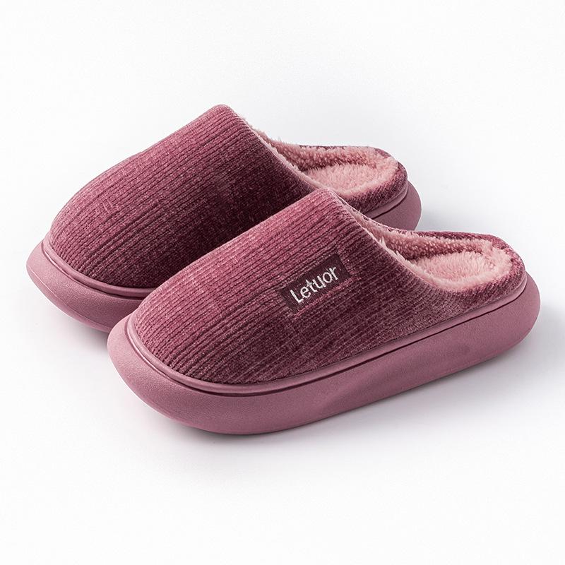 2025 Winter Furry Cotton Slippers for Women & Men – Indoor Non-Slip, Thick Sole, Warm Comfort Shoes