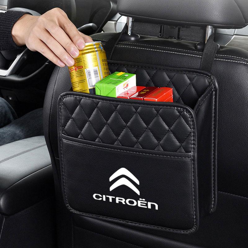 Multifunctional Car Seat Storage Bag Leather Storage Bag For Citroen C1 C2 C4 C5 C3 C4L C8 Berlingo Xsara Picasso Accessories