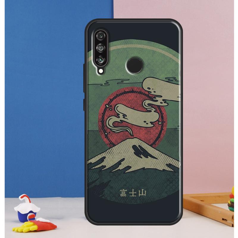 Japanese art Mount Fuji Case For Huawei Nova Y73 Y72 Y70 Y90 Y60 Y61 Y91 12s 12i 11i 8i 9 10 SE P30 P40 Lite P60 Pro