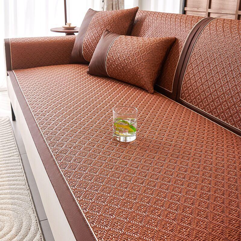 Rattan Mat Sofa Cushion, Summer Mat, Cool Cushion, Seat Cushion Non-Slip, Summer Ice Cushion  New Sofa Cover Cover Cloth
