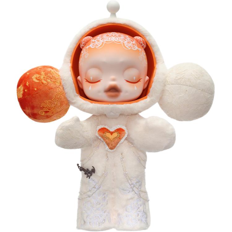 POP MART 400% Originals MEGA SKULLPANDA Белая Луна Модные Фигурки PPMT-2511-0003