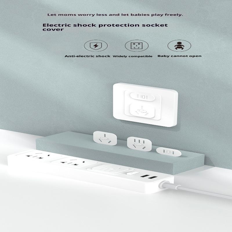 10Pcs Plug Guard, Us Standard Lock Socket Plugs Protector, Safety Anti Electric Baby Child Socket Plastic Security Locks