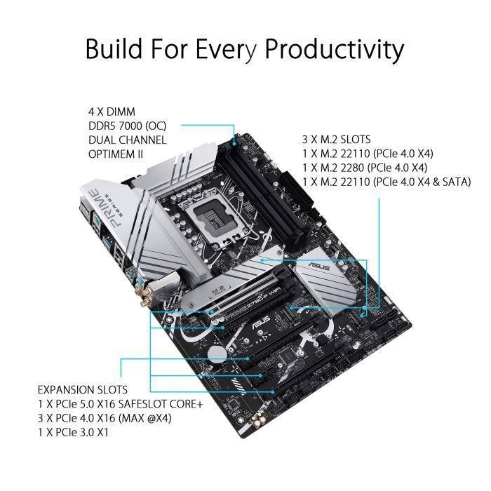 Motherboard - Asus - Prime Z790-p Wifi - Intel Z790 Lga 1700 Atx