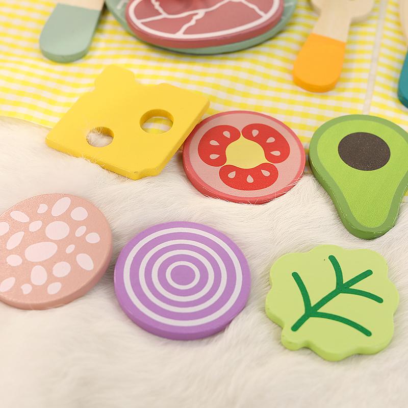 Wooden Children's Simulation Kitchen Toys, Early Education Educational Toys, Cookware Pot Pan Cook Pretend Play, Food, Role-play