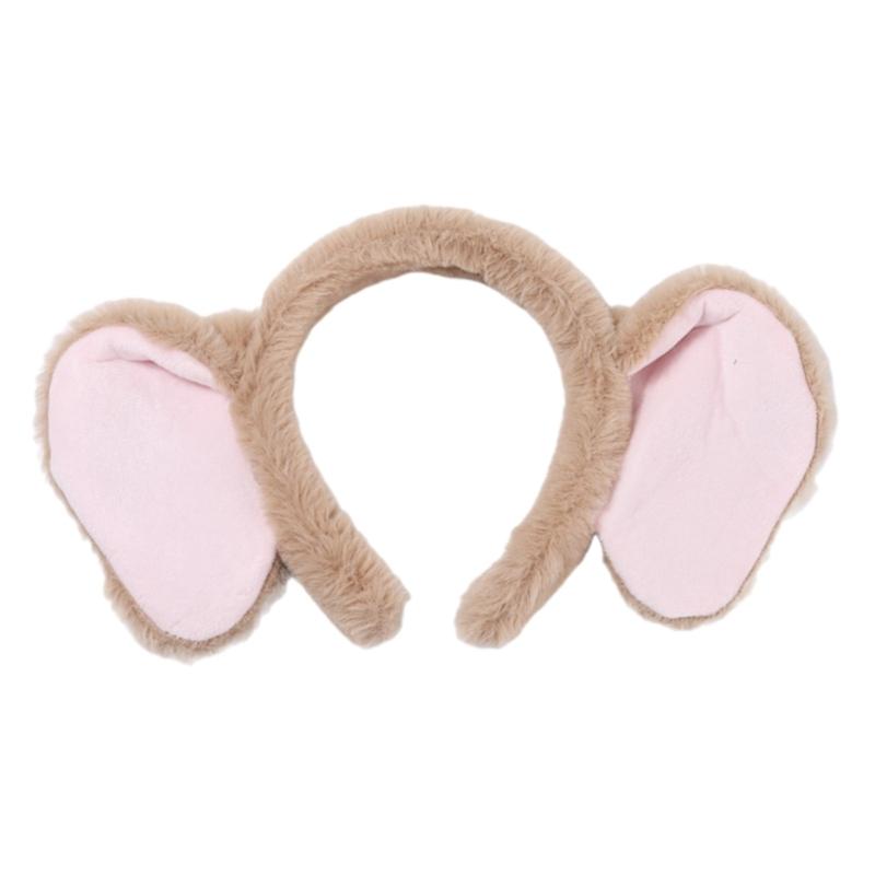 Plush Elephant Cartoon Headband for Kids Hairpieces Headwear Soft Hair Accessory for Makeup and Skincare