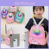 Pattern Colorful Unicorn With Sequins Children Backpack For Kindergarten