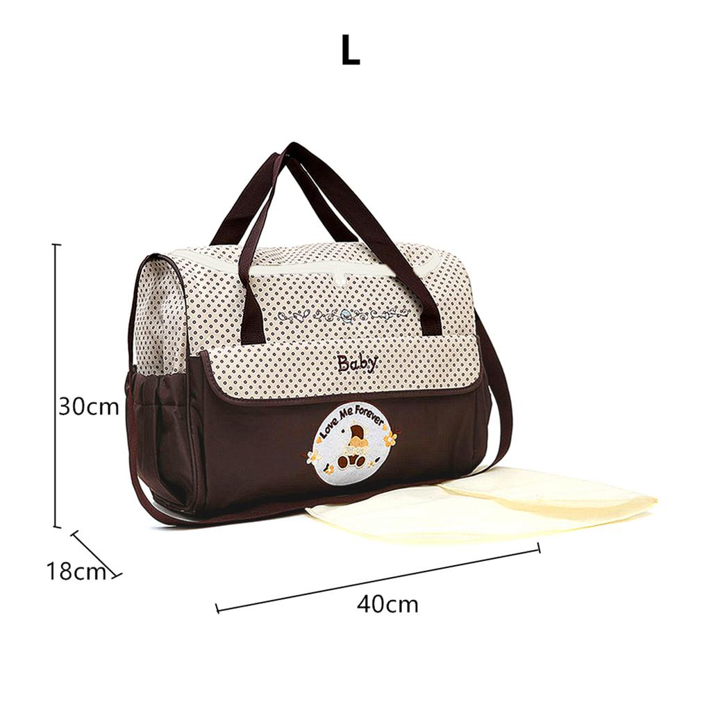 Mode Geborduurde Mama Tas Multifunctionele Grote Capaciteit Luiertas High-End Eén Schouder Handheld Diagonaal Baby Tas