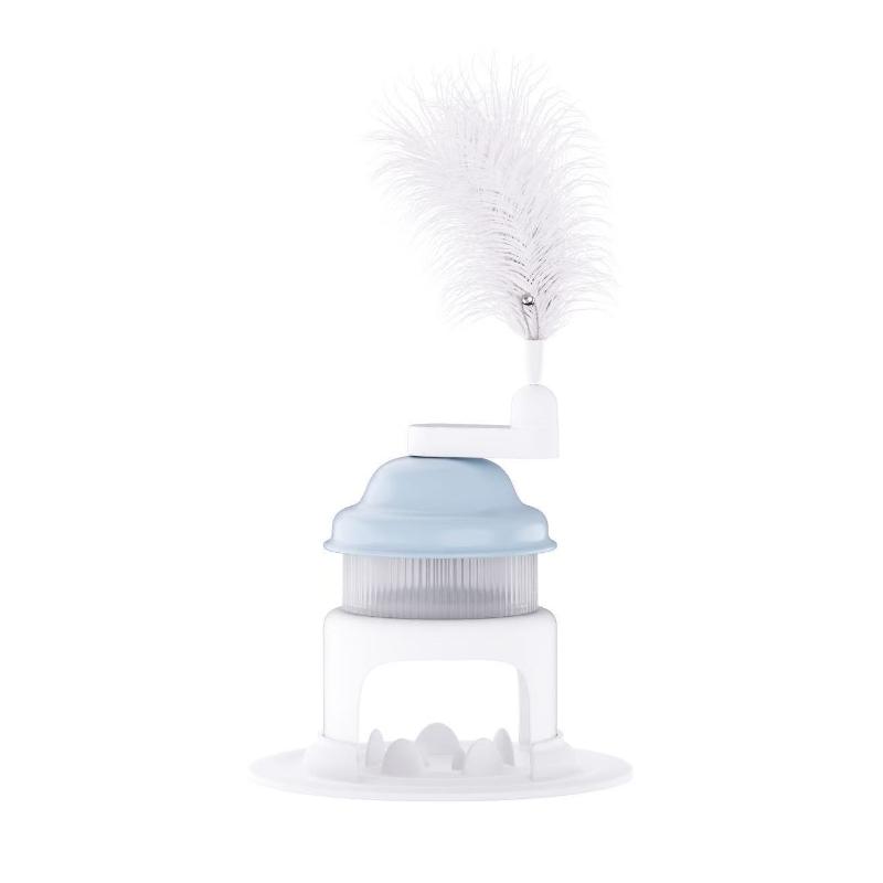 Shaved Ice Cat Rotating Food Leakage Toy Interactive Pet Self Entertainment Toys Automatic Feeder Cat Dog Training Toys синий