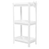 Bathroom Tower Shelf Plastic Freestanding Storage Rack Organizer Multifunctional Shelving Unit for Living Room Bedroom