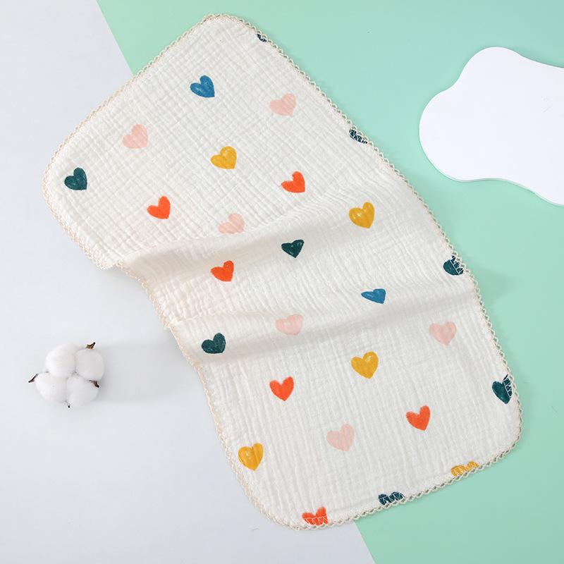 4-Layer Cotton Gauze Baby Towel - Soft, Class A, Small Square for Children and Kindergarten Use