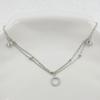 Silver 925 Ring Pendant Double Chain Anklet