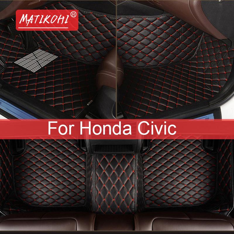 

MATIKOHI автомобильные коврики для Honda Civic Sedan Foot Coche аксессуары авто
