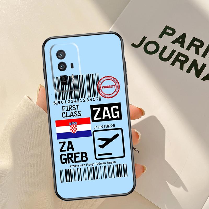 Croatia flag Case For Xiaomi 15 14 Ultra 13T 14T 15T Pro 17 Pro Max POCO X7 Pro X3 X5 X6 F5 F6 F7 F8 Coque