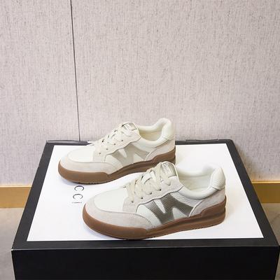 Chaussures d'entraînement Forgand à semelle plate chaussures pour femmes printemps semelle souple cuir décontracté chaussures de skate étudiantes pour femmes à lacets chaussures blanches