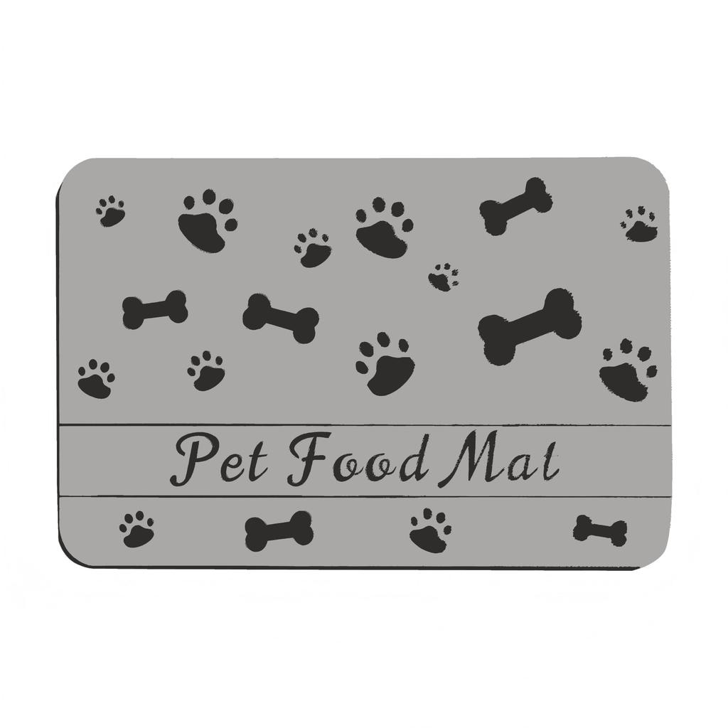 Pet Feeding Dropshipping Pet Placemat for Food and Water Bowl with Waterproof Rubber Backing Quick Dry Water Mat for Dog Cat