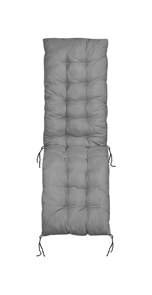 Cushion for a Garden Deckchair Waterproof Tied with Strings 165x50 Cm