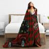 Soft Warm BlanketsStudents Decorative Christmas Santa Throw Blanket Flannel Bedspread Living Room Comfortable Sofa Bed Cover