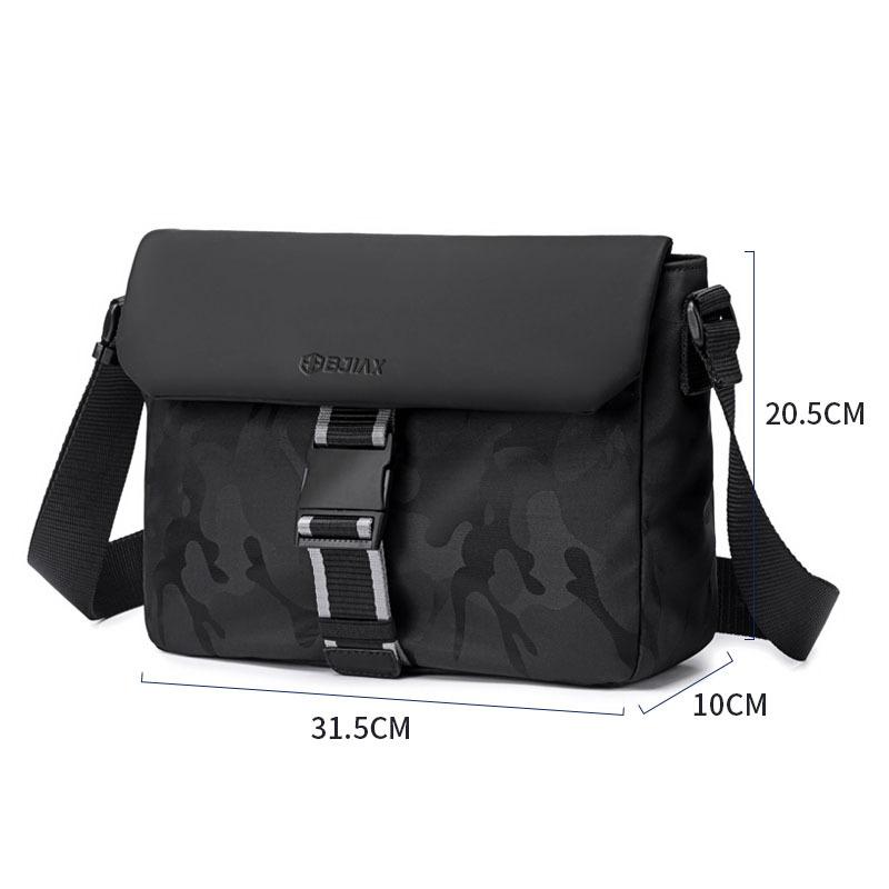 Crossbody Bag Men S Shoulder Backpack 12-Inch Computer Bag Anti-Splashing Light Commuter Leisure Bag