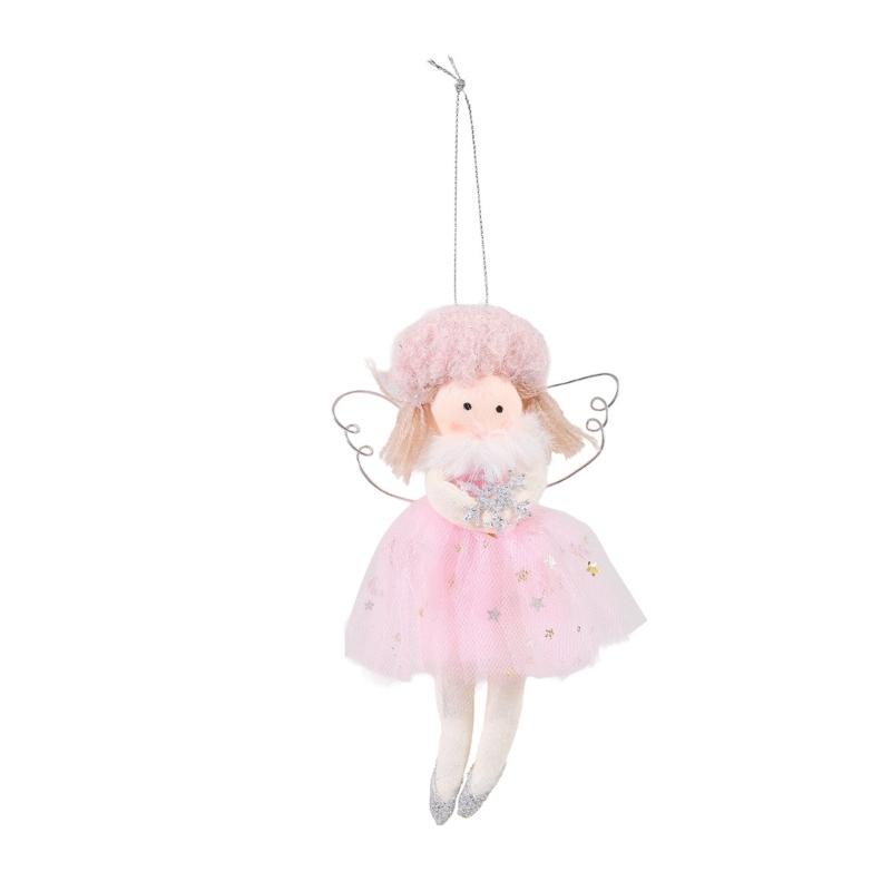 Stoffengel-Puppe Anhänger Schmuckstück Leichte Dekoration für Kinder Dekorative Weihnachtsbaum-Accessoires