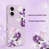 Good Luck Flower Phone Case For iPhone 17 Air 16 16e Pro Max Plus Mini Liquid Silicone Soft Cover