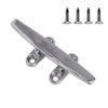 Boat Dock Cleat Hardware In Stainless Steel with Countersunk Bolt-Down Base for Rope Tie-Off & Mooring Lines