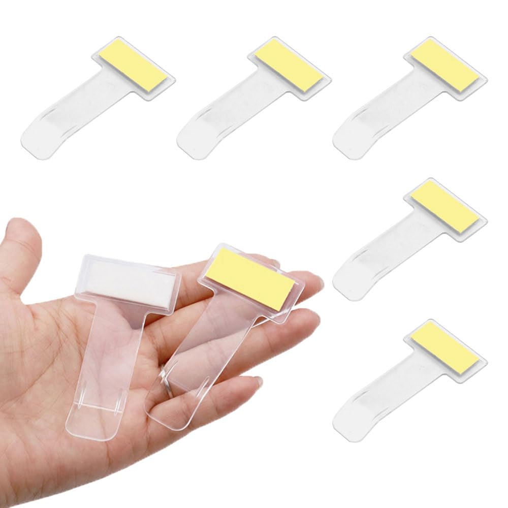 Parking Ticket Holder 5pcs No Punch with Adhesive Back,Easy To Install Transparent Color Ticket