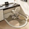 Tappetino Antiscivolo e Resistente all'Usura per Sedia da Ufficio, Tappeto per Toeletta in Camera da Letto, Tappetino per Sedia da Studio, Decorazione per la Casa