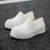 Female Fashion Outdoor Waterproof Anti Slip Thick Soled Wear Resistant Short Tube Rain Shoes Rubber Shoes