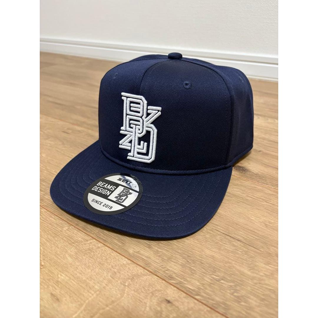 Used New and unused ZETT BEAMS DESIGN Baseball Cap Navy