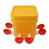 Automatic Chicken Waterer Cup with 12L Handheld Barrel Poultry Drinking Equipemnt for Goose Duck