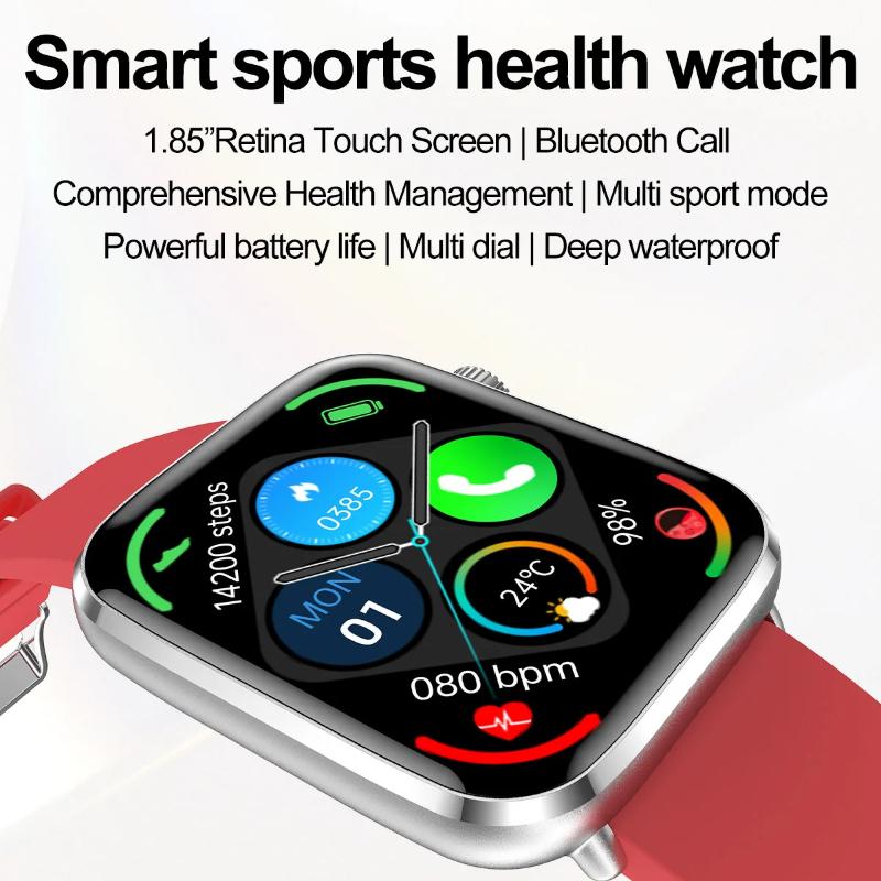 2025 Nové chytré hodinky pro zdraví krevního tlaku s NFC Muži 24hodinový srdeční tep Bluetooth hovory AI Diagnostika Chytré hodinky pro IOS Android