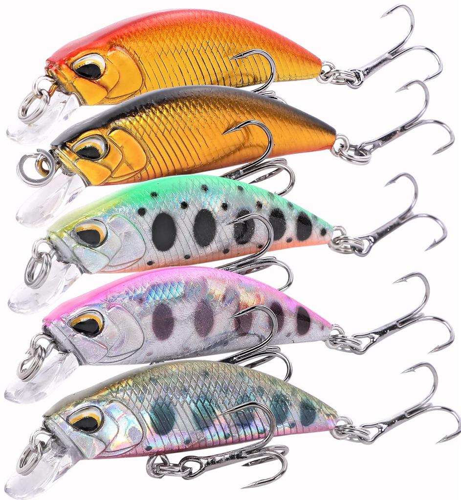CONTYU Mountain Stream Lure Trout Minnow Set Sinking 38mm 3.0g