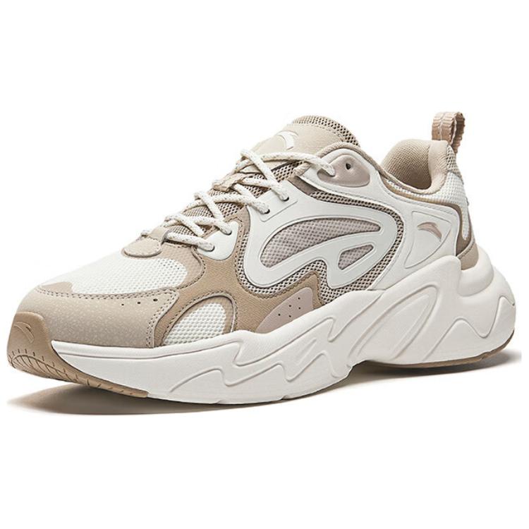 Anta Pulse Comfortable Versatile Durable Low-Top Casual Shoes Men Sneaker White Brown 112528856-5