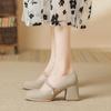 French Mary Jane high heels women's 2025 new spring and autumn thick heel with skirt cheongsam shoes bridesmaid single shoes