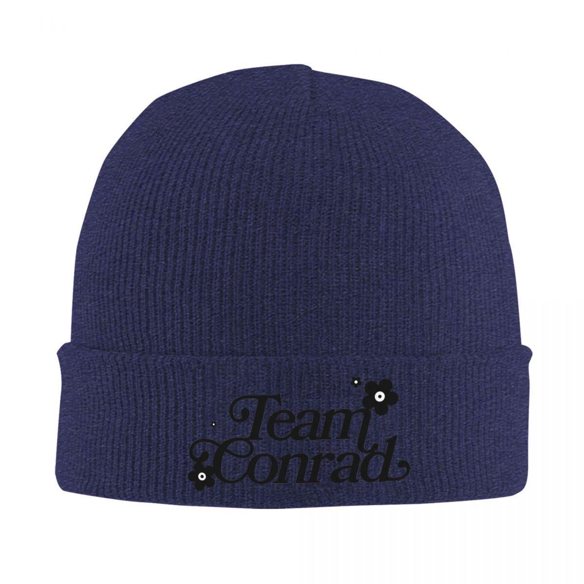 

Team Conrad Logo Warm Knitted Cap Winter Knit Bonnet Hat Skullies Beanies Hip Hop Caps for Unisex One Size