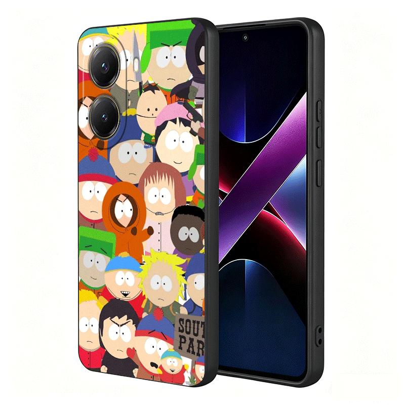 Cartoon S-South P-Parkes Soft Phone Case for Xiaomi Poco X5 X6 X7 X8 Pro Max X3 F7 F8 Ultra M8 M7 M6 M5 Redmi 15 15C 14C 13C 12C