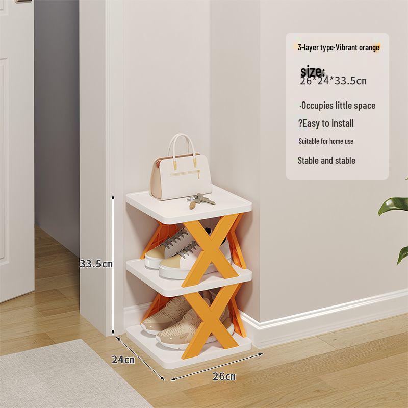 Compact Lightweight Shoe Rack: Space-Saving, Removable Storage for Dorms & Indoor Use